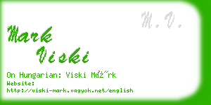 mark viski business card